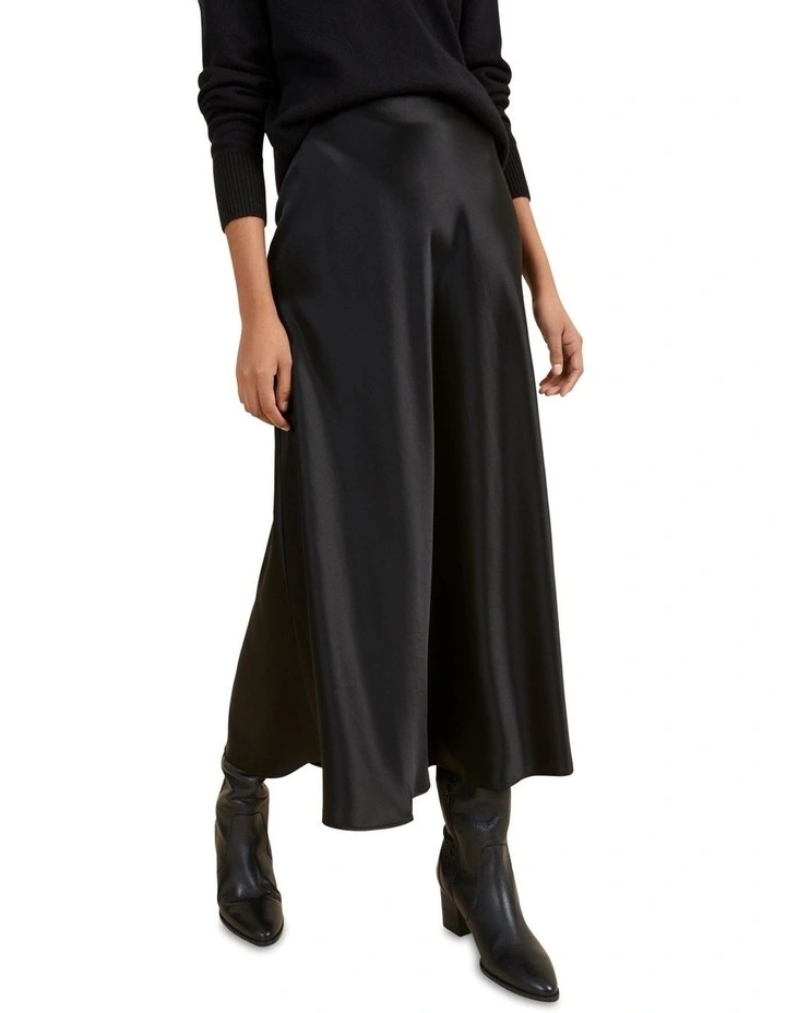 Satin Maxi Skirt image 4