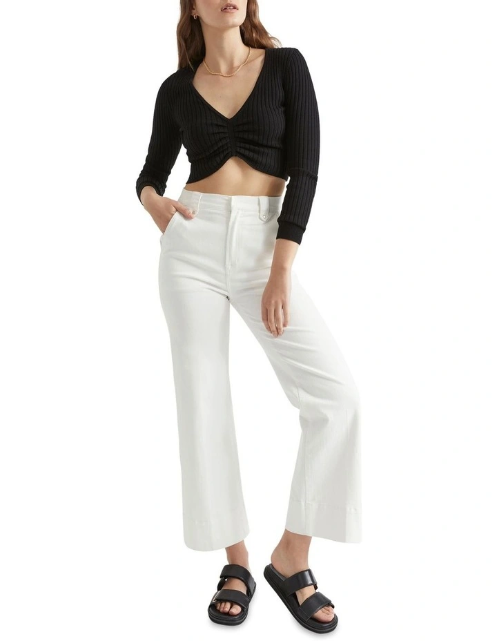 Ruched Front Knit Top image 2
