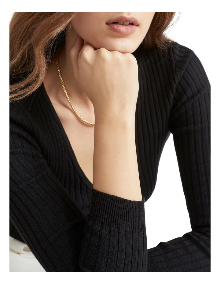 Ruched Front Knit Top image 3