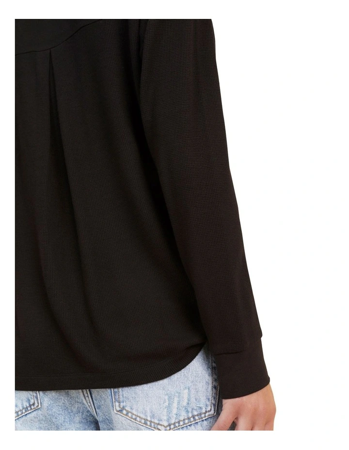 Mini Waffle Long Sleeve Top image 3