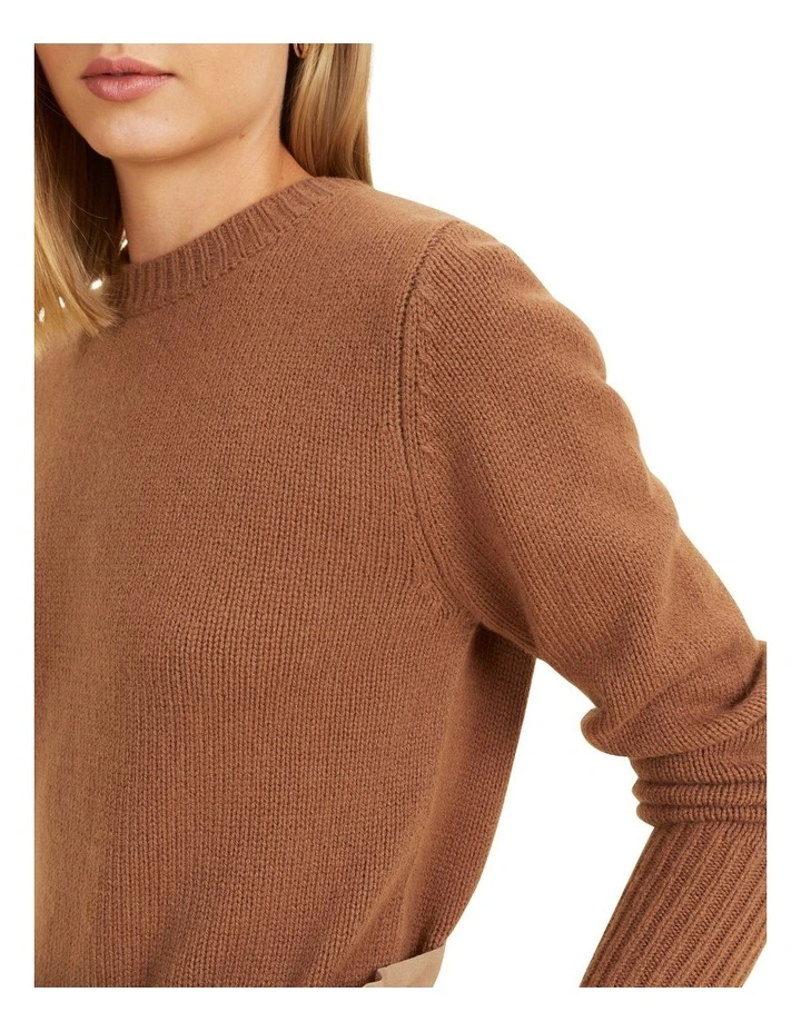 Merino Wool Crew Neck Sweater image 3