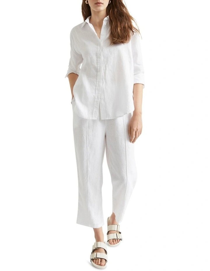 Core Linen Boyfriend Shirt image 1