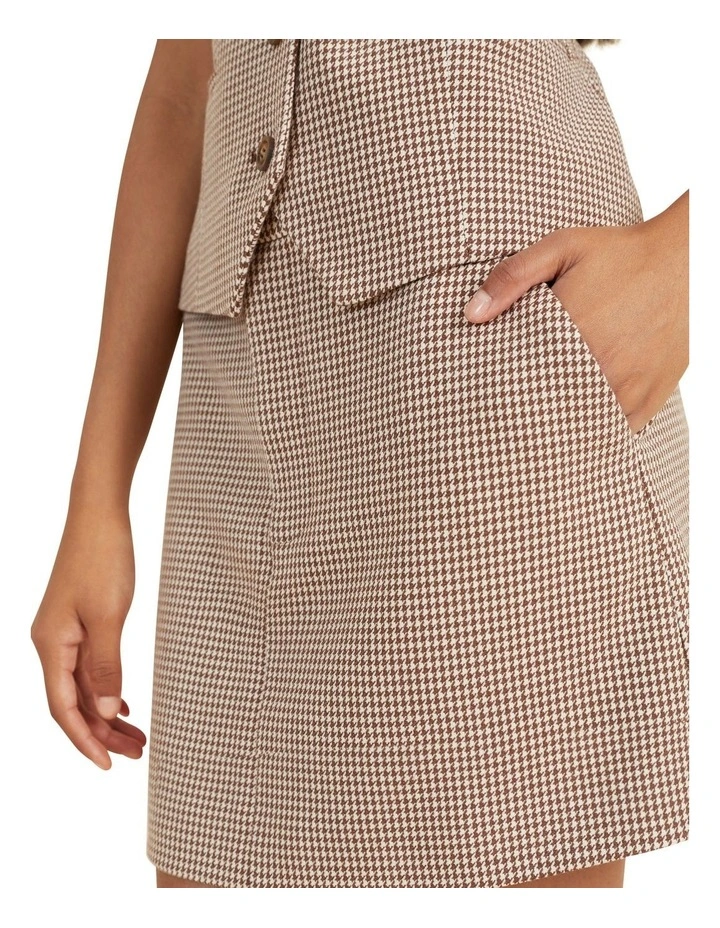 Houndstooth Mini Skirt image 2