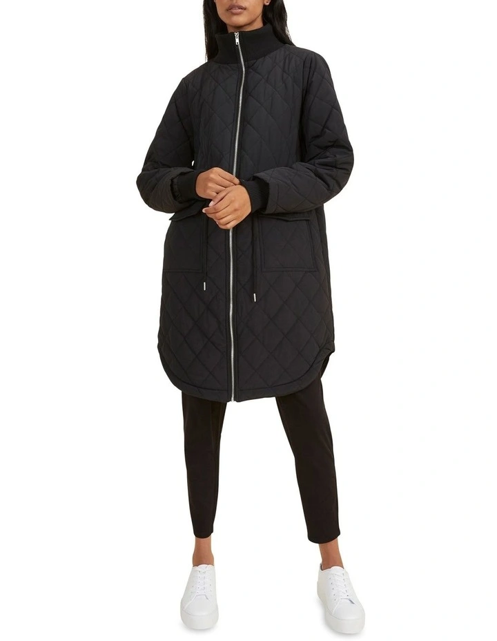 Relaxed Diamond Puffer Jacket image 1