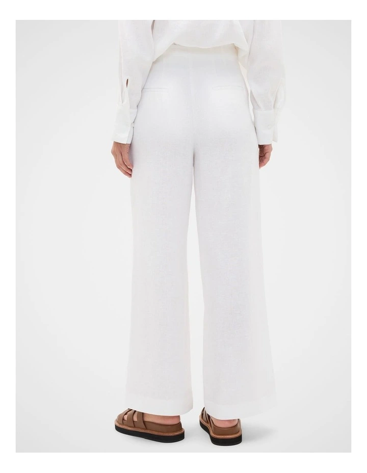 Core Linen Waisted Pant in Whisper White image 4
