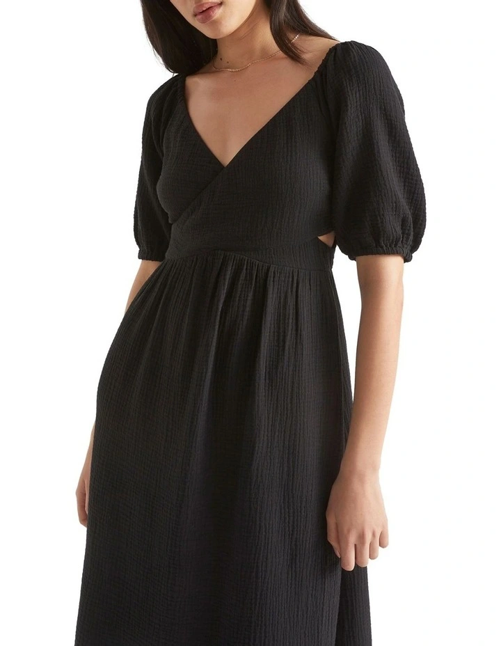 Cheesecloth Cross Front Maxi Dress image 3