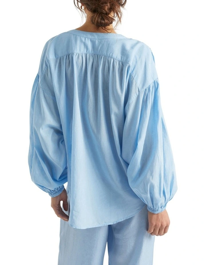 Voile Gathered Shirt image 2