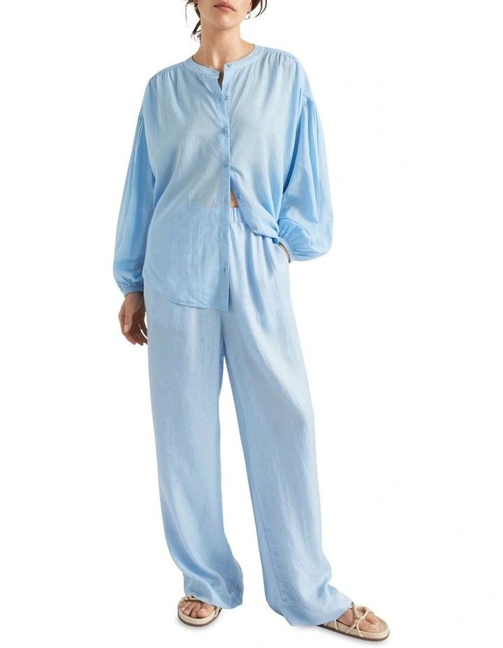 Voile Gathered Shirt image 3