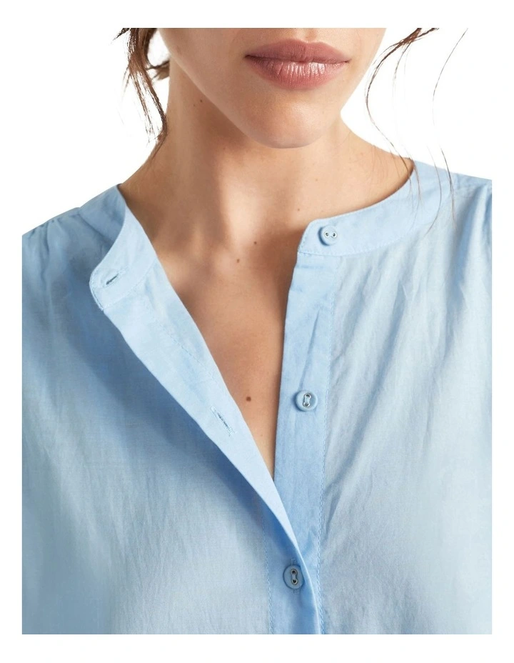 Voile Gathered Shirt image 4