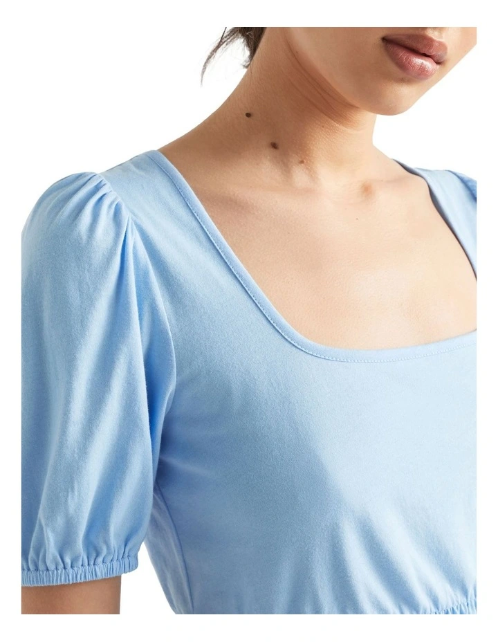 Square Neck Ruched Tee image 4