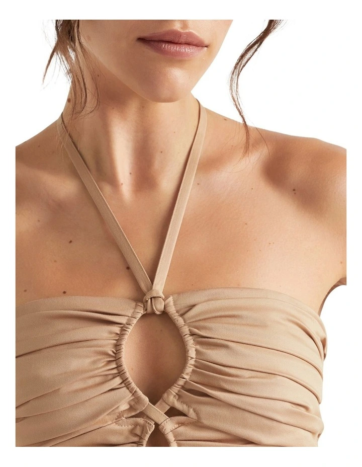 Tailored Halter Midi Dress image 2