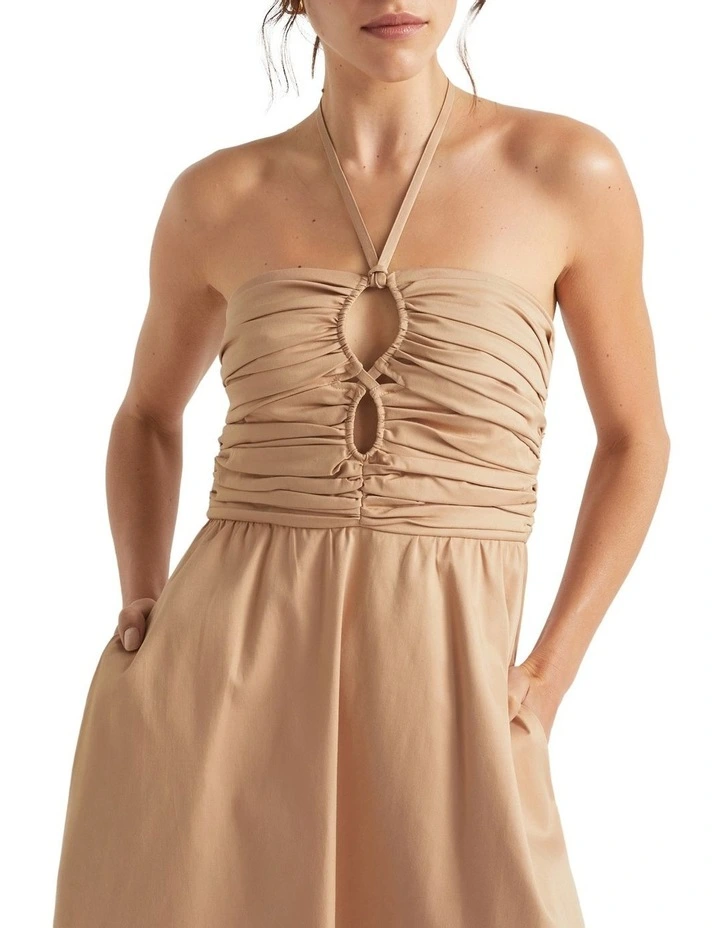Tailored Halter Midi Dress image 3
