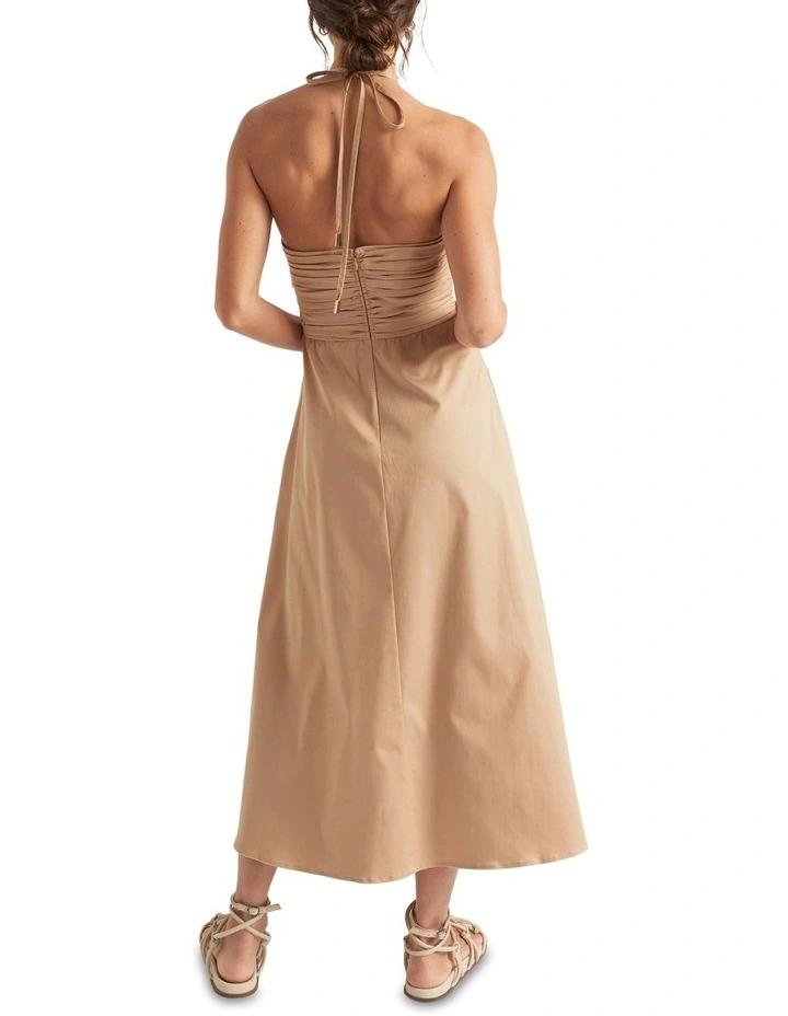 Tailored Halter Midi Dress image 4