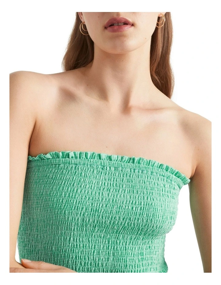 Seed Heritage Textured Gingham Strapless Midi Dress | MYER