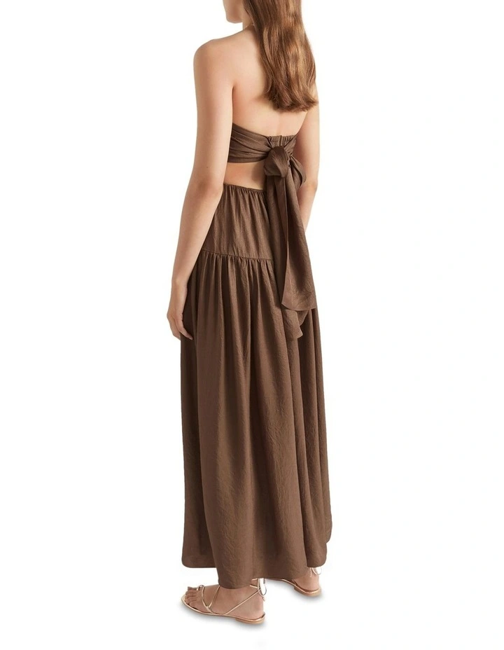 Satin Cut Out Maxi Dress image 4