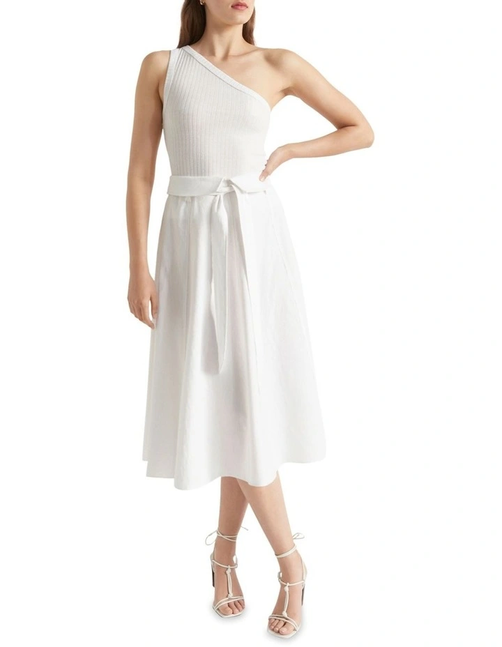 Tie Panel Midi Skirt image 1