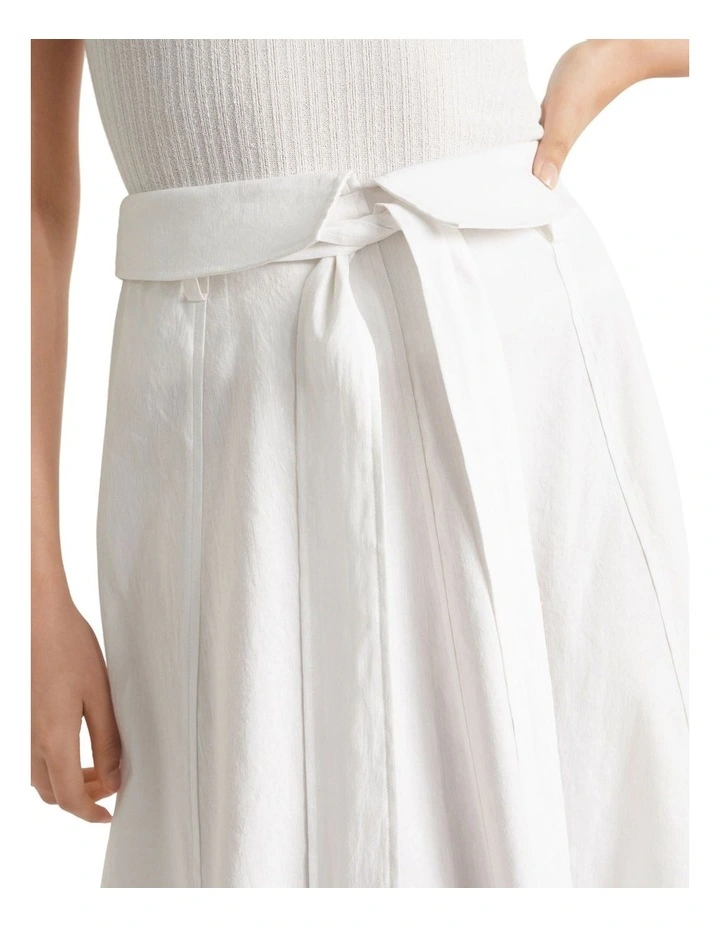 Tie Panel Midi Skirt image 2