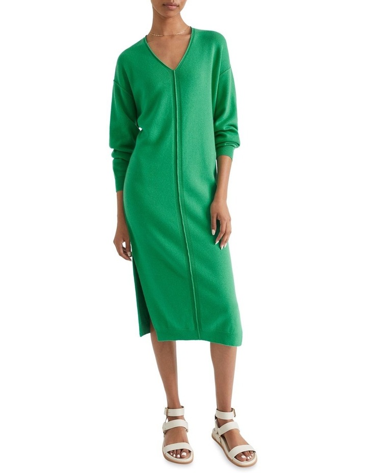 Knit Midi Dress in Bright