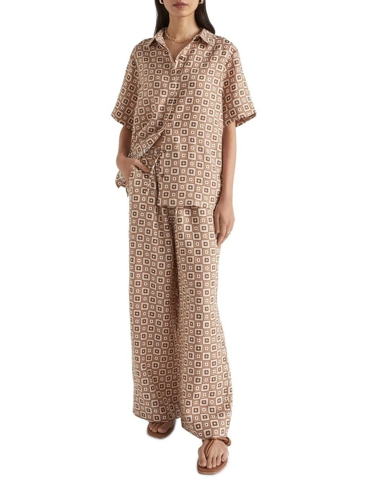 Floral Geo Wide Leg Pant image 1