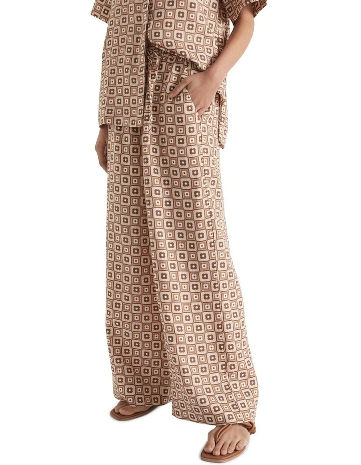 Floral Geo Wide Leg Pant image 3