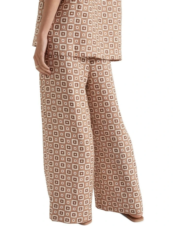 Floral Geo Wide Leg Pant image 4