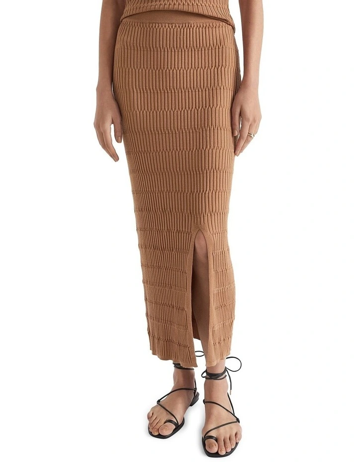 Jacquard Knit Midi Skirt image 1