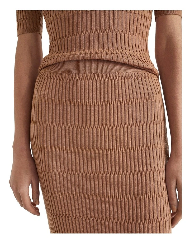Jacquard Knit Midi Skirt image 3