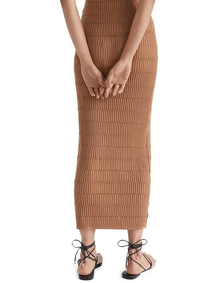 Jacquard Knit Midi Skirt image 4