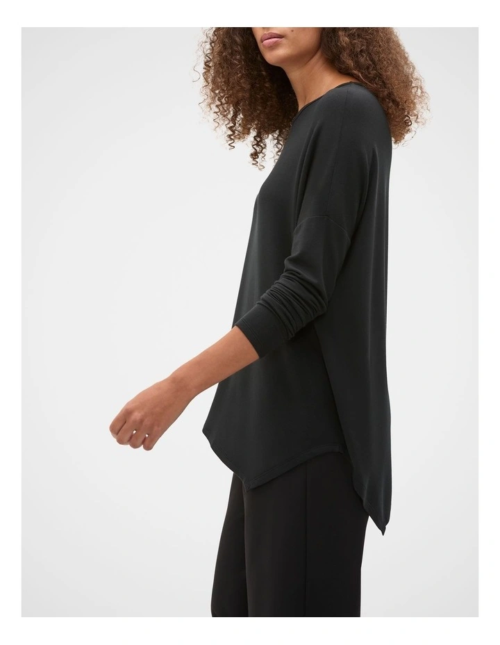Core Asymmetrical Top in Black image 1