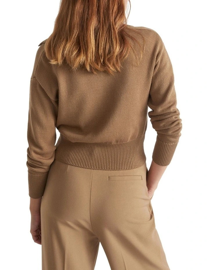 Cotton Polo Collar Knit image 4