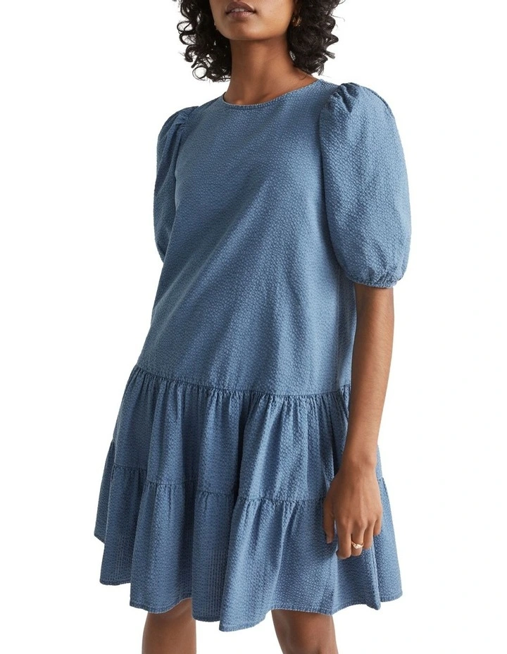 Seersucker Mini Dress image 1