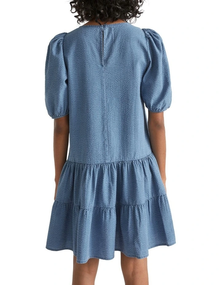 Seersucker Mini Dress image 4