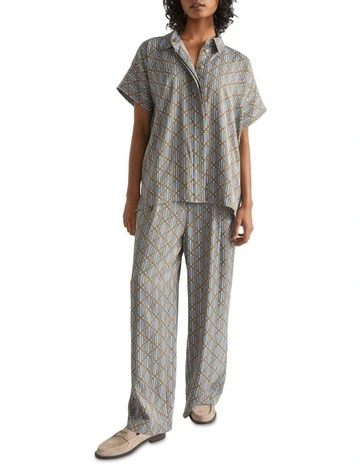 Linear Retro Pleat Pant