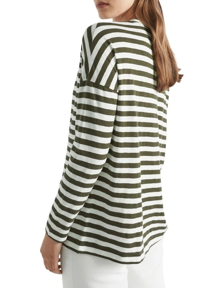 Bee Shoulder Stripe Tops