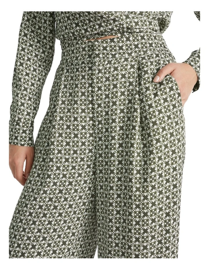 Mini Geo Wide Leg Pant image 3