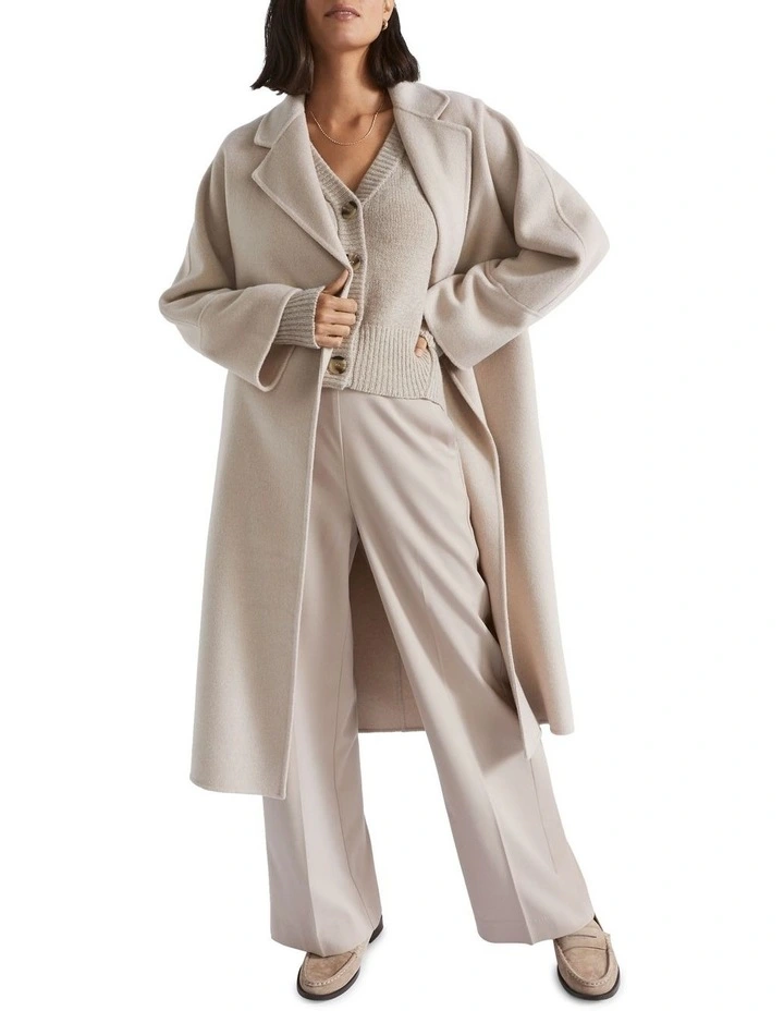 Wool Blend Relaxed Coat image 2