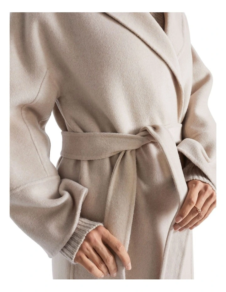 Wool Blend Relaxed Coat image 3