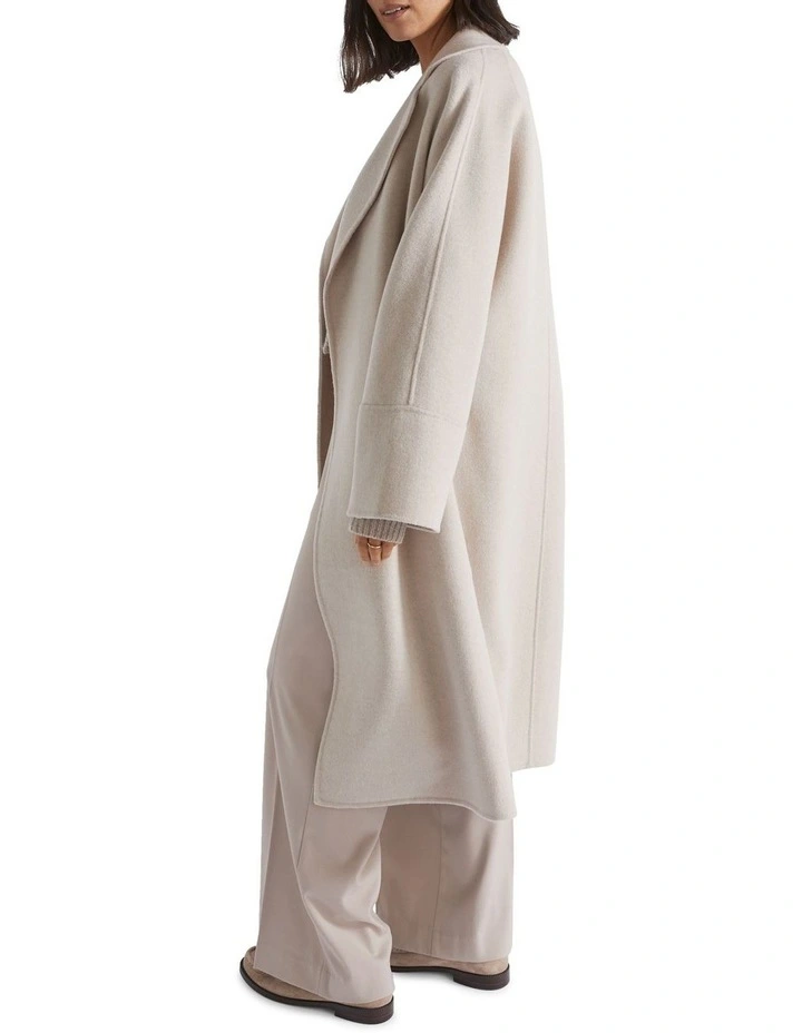 Wool Blend Relaxed Coat image 4