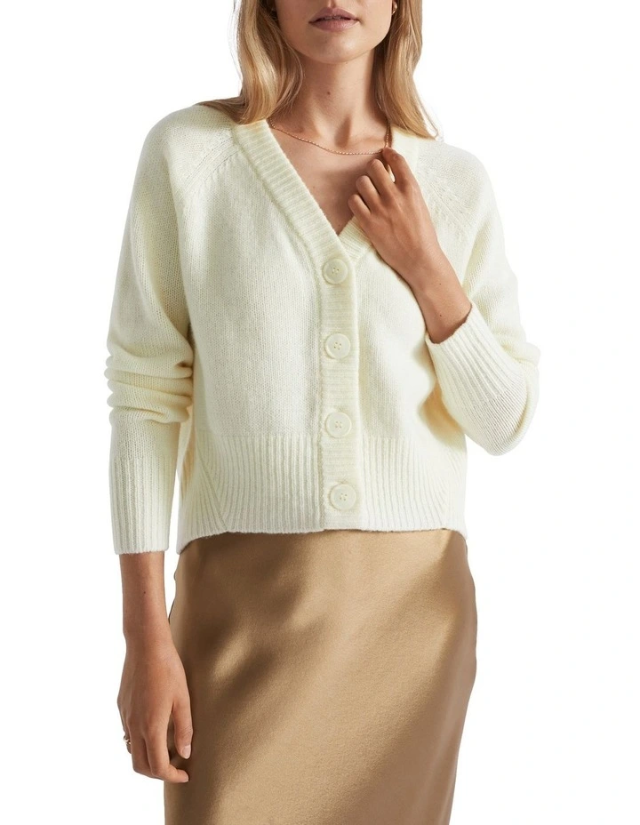 Merino Wool Raglan Cardigan image 1