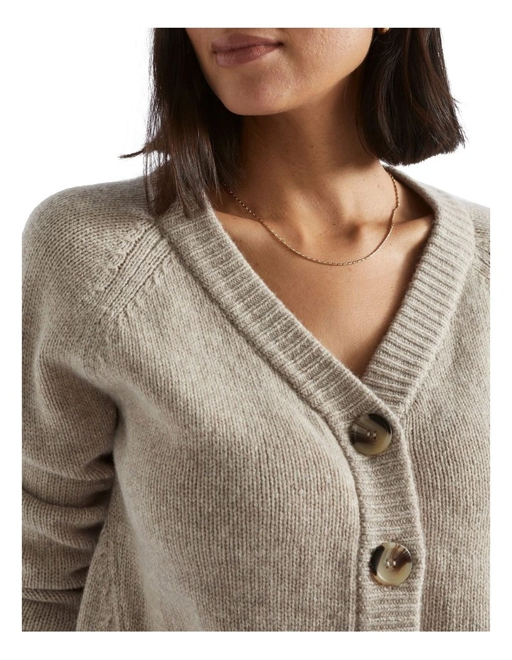 Merino Wool Raglan Cardigan image 3