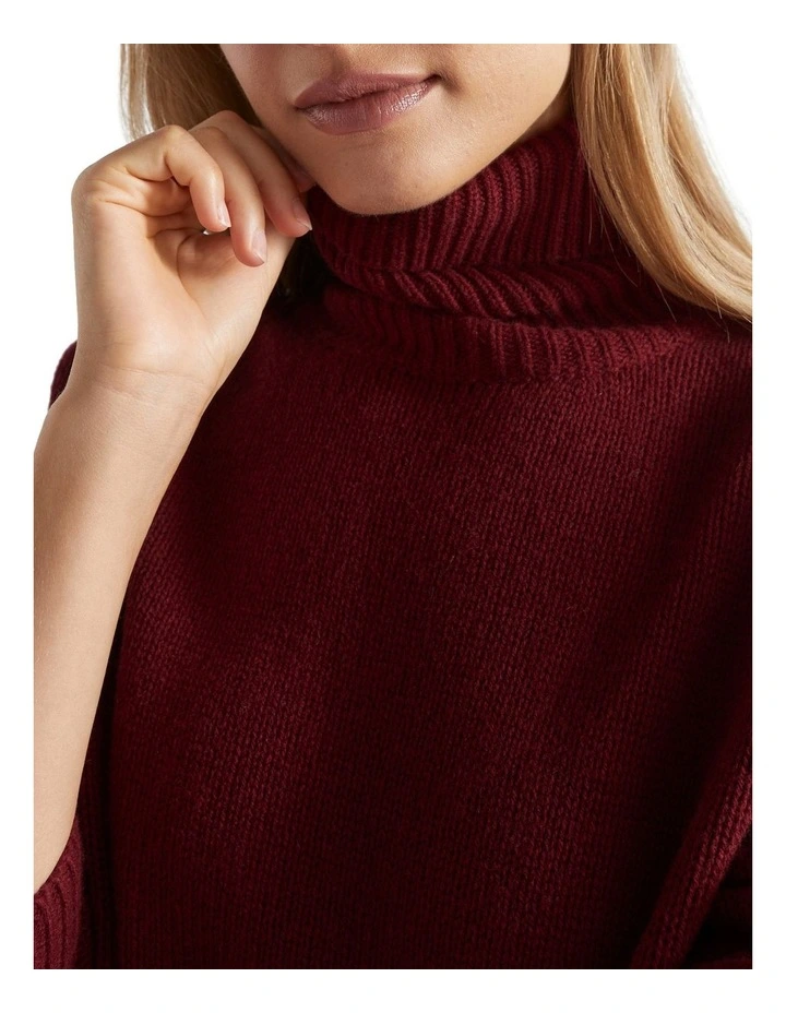 Seed Heritage Merino Wool High Neck Knit | MYER