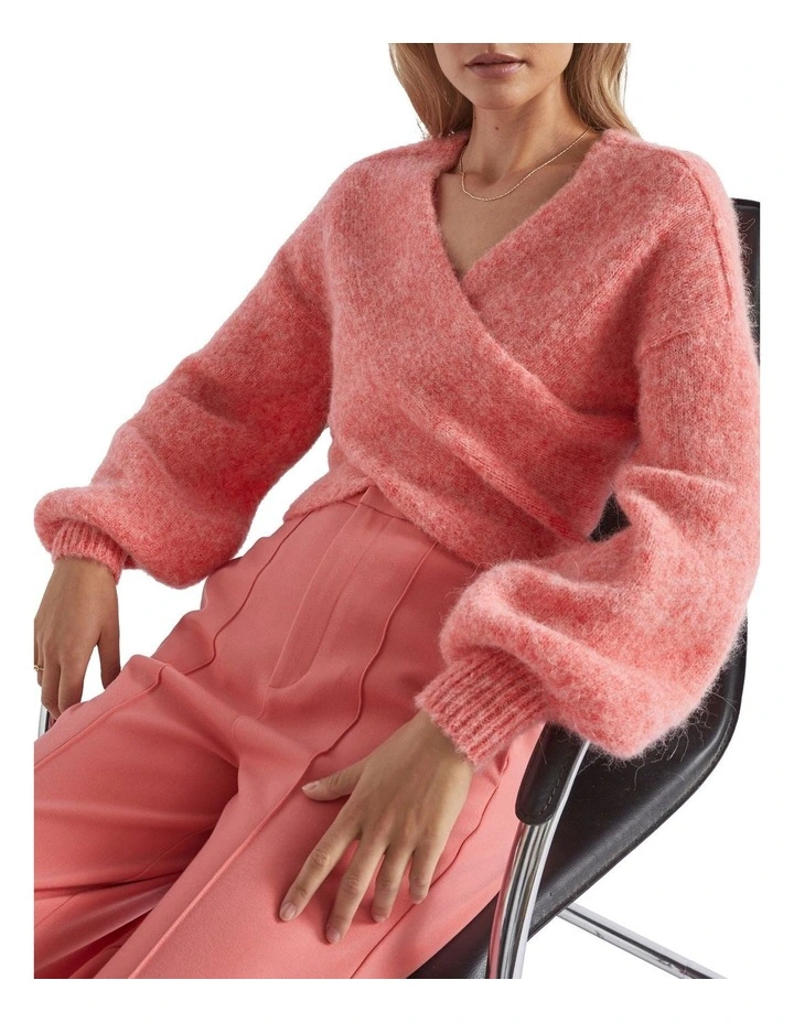 Wool Blend Wrap Sweater image 1