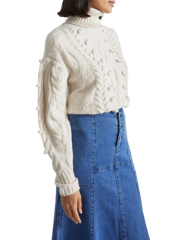 Denim Swing Button Fly Skirt image 4