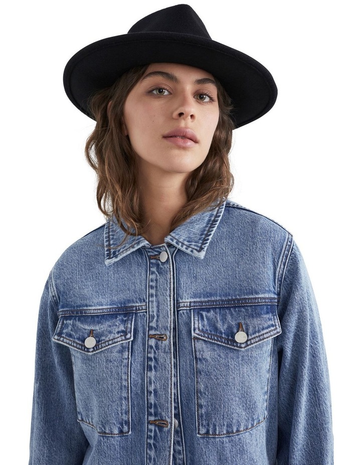 French Connection Black Fedora Hat | MYER