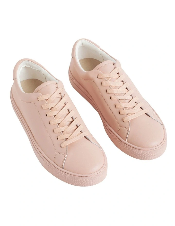 blush colored sneakers