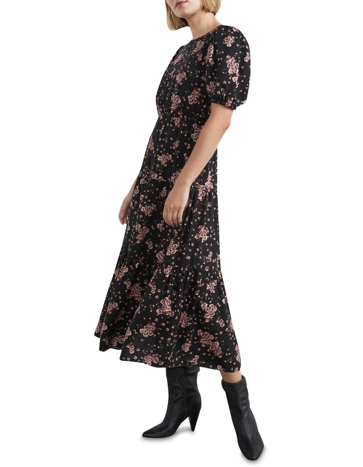 Floral Tiered Midi Dress