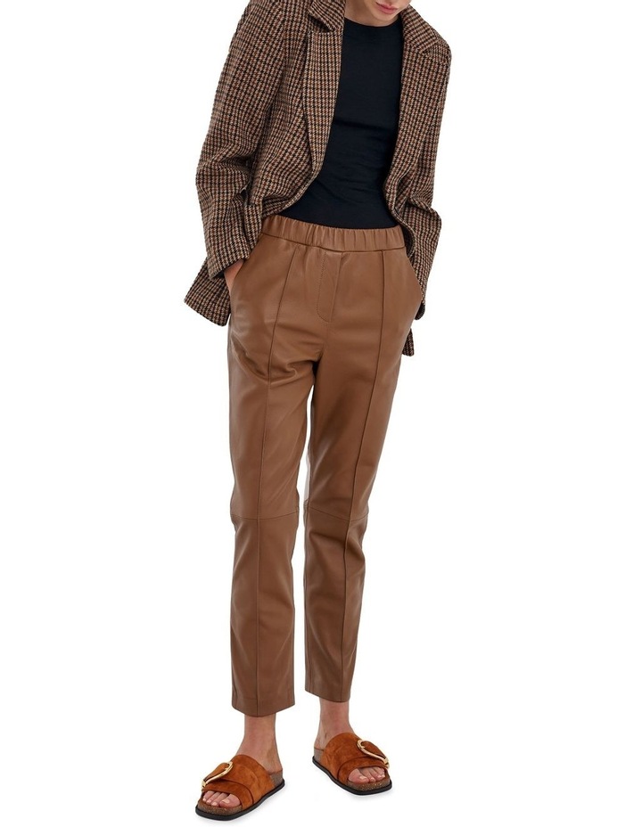 Leather Pant Taupe