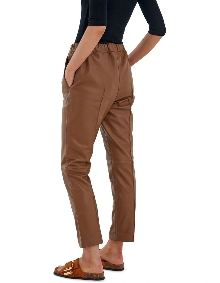 Leather Pant Taupe image 3