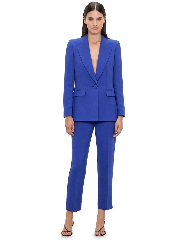Double Weave Blazer in Blue Jewel image 1