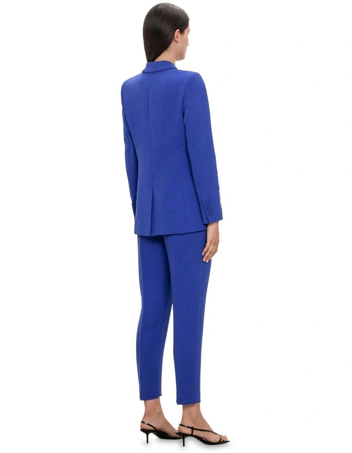 Double Weave Blazer in Blue Jewel image 2